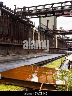Zeche Zollverein architettura industriale cokery, sito patrimonio dell'umanità dell'UNESCO, Ruhr area, Essen, Germania Foto Stock