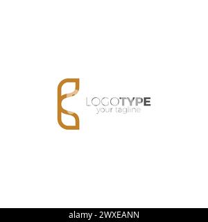 Logo B elegante. Icona lettera B. Illustrazione Vettoriale