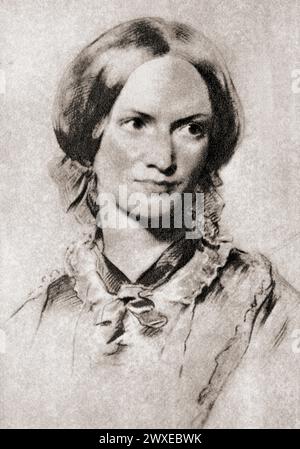 Charlotte Brontë, 1816–1855. Romanziere e poeta inglese Foto Stock