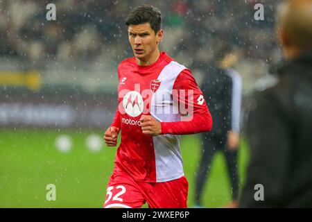 Matteo Pessina dell'AC Monza durante la partita di serie A tra Torino FC e AC Monza il 30 marzo 2024 allo Stadio Olimpico grande Torino di Torino. Foto Stock