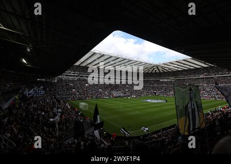 Newcastle upon Tyne, Regno Unito. 30 marzo 2024. Vista generale durante la partita di Premier League al St. James' Park, Newcastle upon Tyne. Il credito per immagini dovrebbe essere: Nigel Roddis/Sportimage Credit: Sportimage Ltd/Alamy Live News Foto Stock