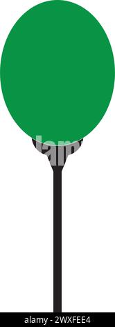disegno del logo dell'illustrazione vettoriale dell'icona del palloncino Illustrazione Vettoriale