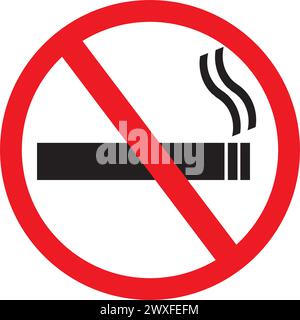 vietato fumare, con logo vettoriale icona delle sigarette elettroniche Illustrazione Vettoriale