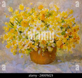 "INTAS Dobrajas pēdejais darbs", 2020. Un dipinto di INTA Dobrāja (1940-2020). Foto Stock