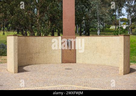 Canberra, ACT, Australia - 21 ottobre 2009: Mustafa Kemal Atatürk Memorial. Memoriale al comandante turco che si oppone alle forze dell'ANZAC a Gallipoli. Foto Stock