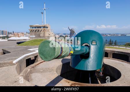 Fort Scratchley, un'ex installazione di difesa costiera, è ora un museo, Newcastle, nuovo Galles del Sud, Australia, giovedì, 7 marzo 2024. Foto Stock