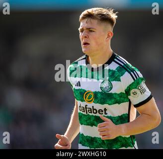 Stadio Almondvale, Livingston, Scozia. 31 marzo 2024; 31 marzo 2024; Almondvale Stadium, Livingston, Scozia: Scottish Premiership Football, Livingston contro Celtic; Daniel Kelly del Celtic Foto Stock