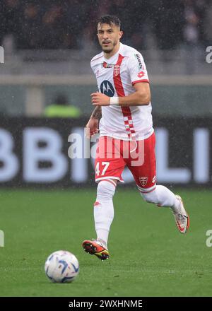 Torino, Italia. 30 marzo 2024. Dany Mota Carvalho dell'AC Monza durante la partita di serie A allo Stadio grande Torino. Il credito per immagini dovrebbe essere: Jonathan Moscrop/Sportimage Credit: Sportimage Ltd/Alamy Live News Foto Stock