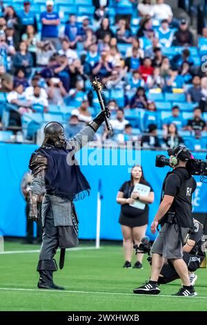 30 marzo 2024, Charlotte, North Carolina, USA: Charlotte FC ospita l'FC Cincinnati in visita al Bank of America Stadium di Charlotte, North Carolina. Charlotte FC e FC Cincinnati uscirono con un pareggio con un punteggio di 1-1. (Credit Image: © Walter G Arce Sr Grindstone medi/ASP) SOLO PER USO EDITORIALE! Non per USO commerciale! Foto Stock