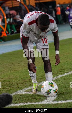 ABIDJAN, COSTA d'AVORIO - GENNAIO 29; Jamiro Gregory Monteiro Alvarenga di Capo Verde durante la TotalEnergies Caf Africa Cup of Nations (Afcon 2023) Foto Stock