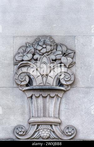 Caratteristica architettonica nell'edificio della Dominion Bank, Toronto, Canada Foto Stock