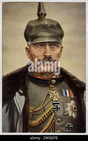 Ritratto da cartolina d'epoca del Kaiser Guglielmo II di Germania, 1915 Foto Stock