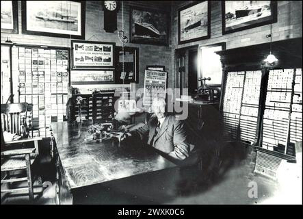 Interno del Cheshire Railroad Station in Keene, NH Foto Stock