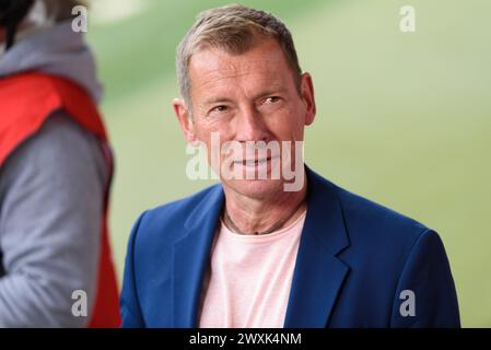 Monaco, Germania. 31 marzo 2024. Monaco di Baviera, Germania, 31 marzo 2024: Markus Othmer prima della semifinale della Coppa di Germania tra il Bayern Monaco e l'Eintracht Frankfurt al Campus di Bayern, Germania. (Sven Beyrich/SPP) credito: SPP Sport Press Photo. /Alamy Live News Foto Stock