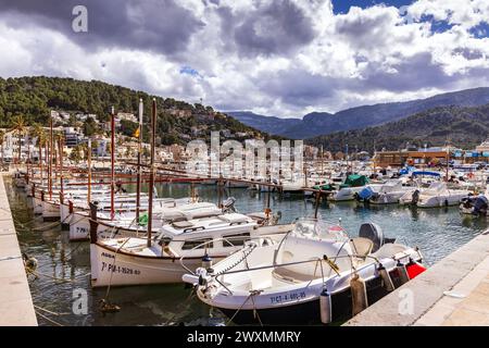 Porto di Soller a Maiorca, Spagna Foto Stock