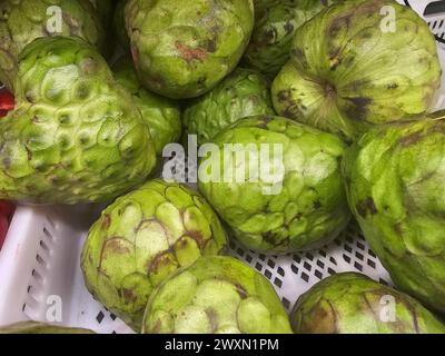 Charimoya (annona cherimola) dall'Amazzonia peruviana è anche conosciuta come Annona Foto Stock