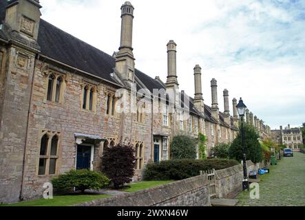 Vicar Close, pozzi Foto Stock