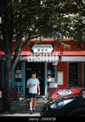 Londra - 17 luglio 2021 - ristorante a tema Hong Kong chiamato Lai Kwai Fong a Camden, Londra Regno Unito Foto Stock