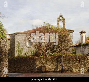 Llanes, cappella Capilla del Palacio de los Posada El Cercau, Spagna, Asturie Foto Stock