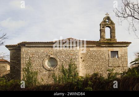 Llanes, cappella Capilla del Palacio de los Posada El Cercau, Spagna, Asturie Foto Stock