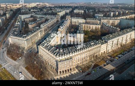 Aleja Roz, Nowa Huta, Cracovia, Polonia Foto Stock