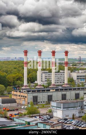 Edificio di appartamenti, anni '1980, Mosca, Russia Foto Stock