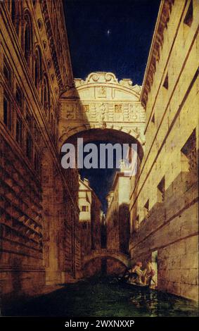 Il Ponte dei Sospiri, Venezia (1835) fu dipinto da schizzi a matita fatti da Etty durante la sua visita del 1822.[61][N] William Etty Foto Stock