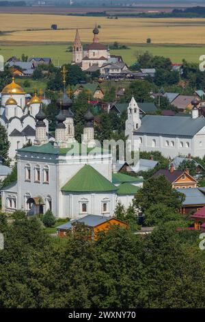 Paesaggio urbano aereo di Suzdal, regione di Vladimir, Russia Foto Stock