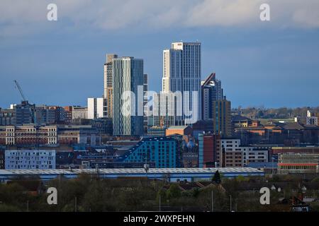 Edifici per studenti Arena Quarter nel centro di Leeds Foto Stock