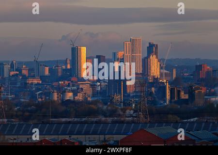 Edifici per studenti Arena Quarter nel centro di Leeds Foto Stock