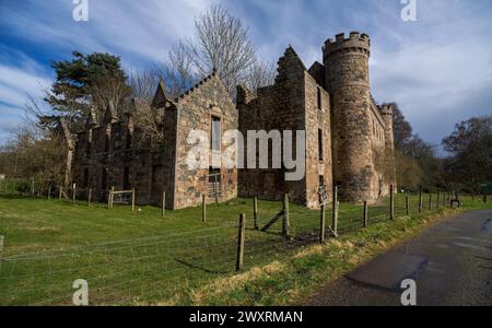 Fetternear al Bishop's Palace vicino a Kemnay nell'Aberdeenshire. Foto Stock