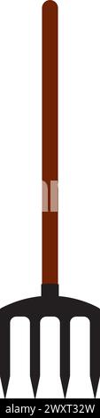 Illustrazione vettoriale icona Pitchfork disegno simbolo Illustrazione Vettoriale