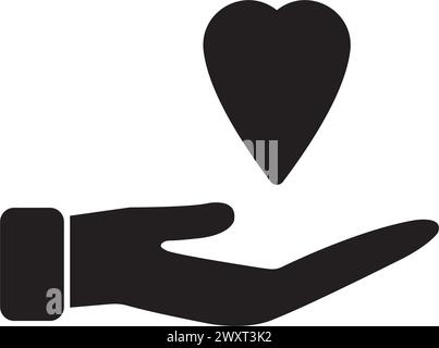 Donare il disegno del simbolo dell'illustrazione vettoriale dell'icona Illustrazione Vettoriale