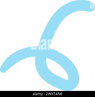Elemento Scribble vettoriale disegnato a mano in cartone astratto Illustrazione Vettoriale