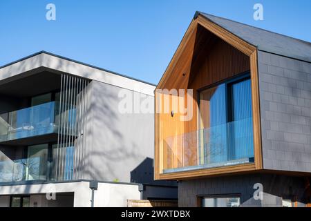 Casa costruita su misura. Graven Hill, Bicester, Oxfordshire, Inghilterra Foto Stock