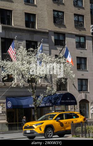 Il 70 Park Avenue Hotel è un hotel boutique nel quartiere Murray Hill di Manhattan, 2024, New York City, USA Foto Stock