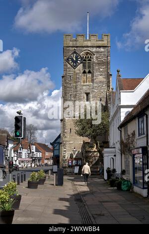 St John's Parish Church, High Street, Henley in Arden, Warwickshire, Inghilterra, REGNO UNITO Foto Stock