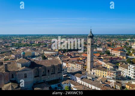 Veduta della città di Carpenedolo, Brescia Lombardia Italia Foto Stock