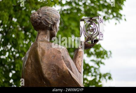 Statua di marie curie Foto Stock