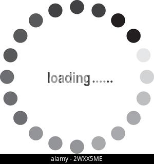 caricamento disegno simbolo illustrazione vettore icona in corso Illustrazione Vettoriale