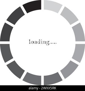 caricamento disegno simbolo illustrazione vettore icona in corso Illustrazione Vettoriale