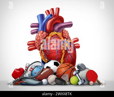 L'esercizio fisico e la forza cerebrale come attività fisica e lo sport, la corsa e il jogging o un allenamento in palestra possono migliorare l'ascula Foto Stock