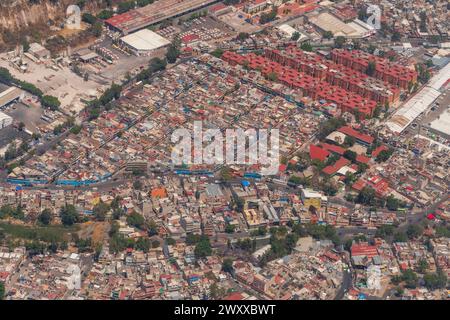 Fotografia aerea di Alvaro, Obregon, quartiere di città del Messico Foto Stock