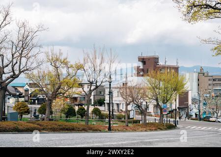 Hakodate, Hokkaido, Giappone - 23 aprile 2023: Via Motomachi Foto Stock