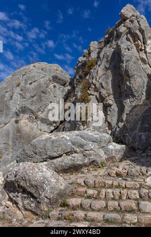 Sito archeologico ittita, Yazilikaya, provincia di Corum, Turchia Foto Stock