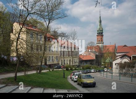 Piazza Lasota, stare Podgorze, Cracovia, Polonia Foto Stock