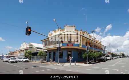 Il Central Hotel a Maryborough, Queensland, Australia Foto Stock