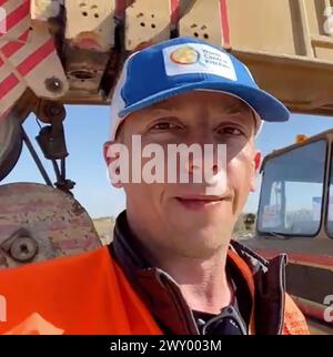 Foto senza copertina rilasciata da World Central Kitchen di Damian Sobol, uno dei sette operatori umanitari della World Central Kitchen che sono stati uccisi in un attacco aereo israeliano a Gaza. Data di pubblicazione: Mercoledì 3 aprile 2024. Foto Stock