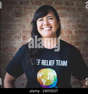 Foto senza copertina rilasciata da World Central Kitchen di Lalzawmi "Zomi" Frankcom, uno dei sette operatori umanitari della World Central Kitchen che sono stati uccisi in un attacco aereo israeliano a Gaza. Data di pubblicazione: Mercoledì 3 aprile 2024. Foto Stock