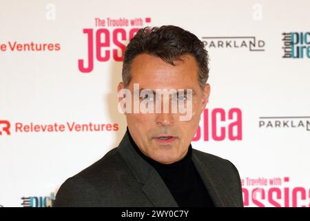Rufus Sewell, The Trouble with Jessica - London Premiere, Vue West End, Leicester Square, Londra, Regno Unito, 02 aprile 2024, foto di Richard Goldschmidt Foto Stock